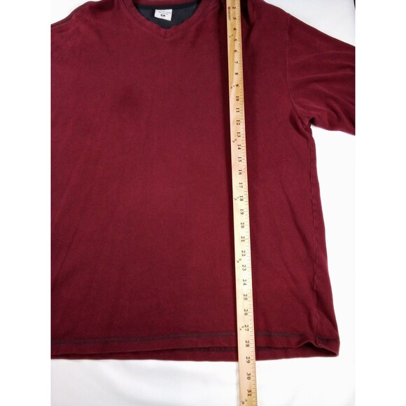 Men's Columbia Long Sleeve Burgundy Shirt Size XL Spot On Front - Picture 9 of 9